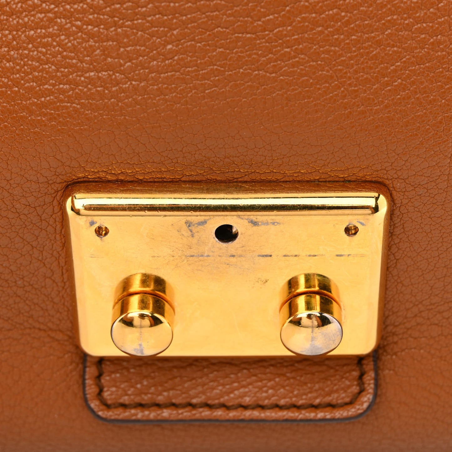 Goatskin Madras Shoulder Bag Cuoio