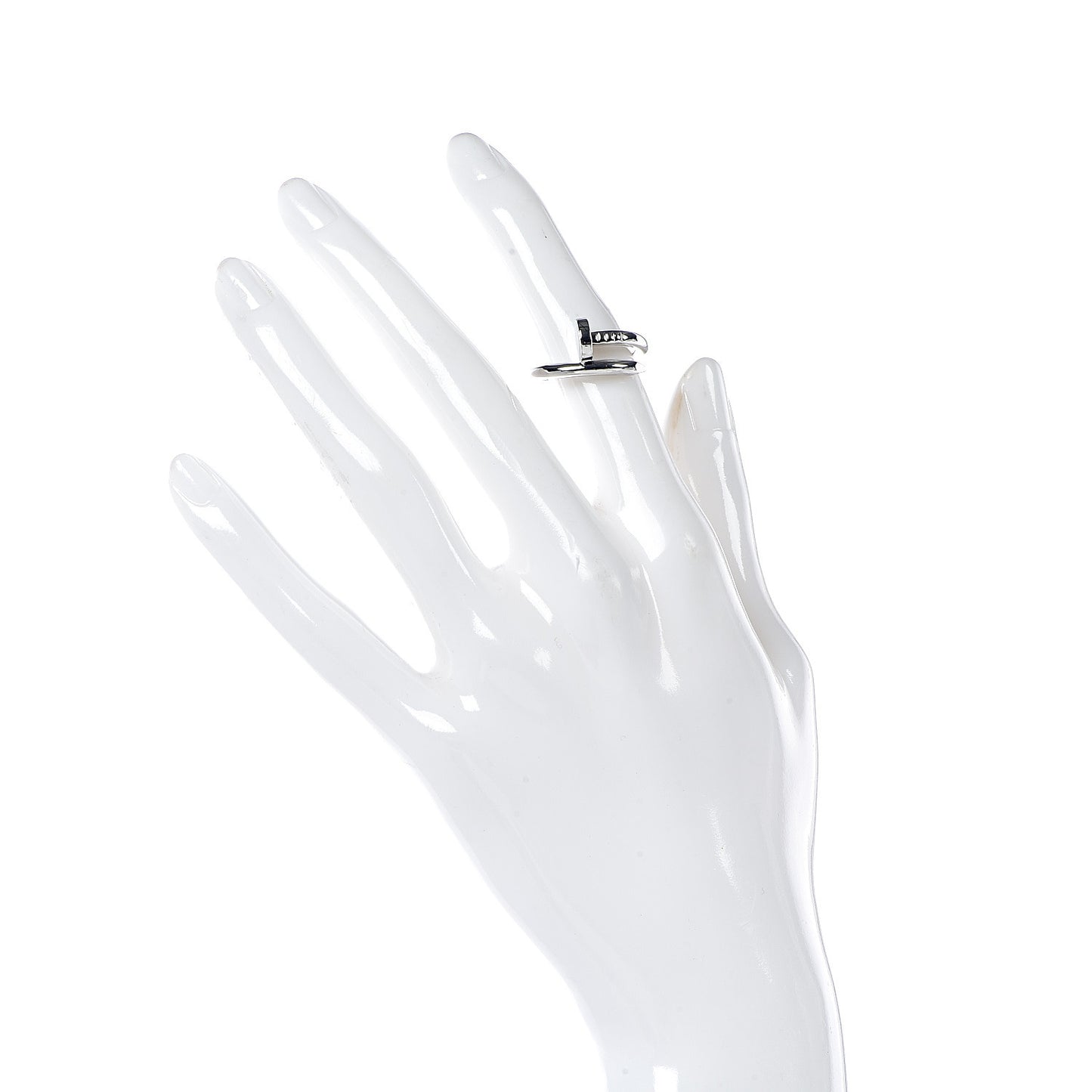 18K White Gold Juste Un Clou Ring 52 6