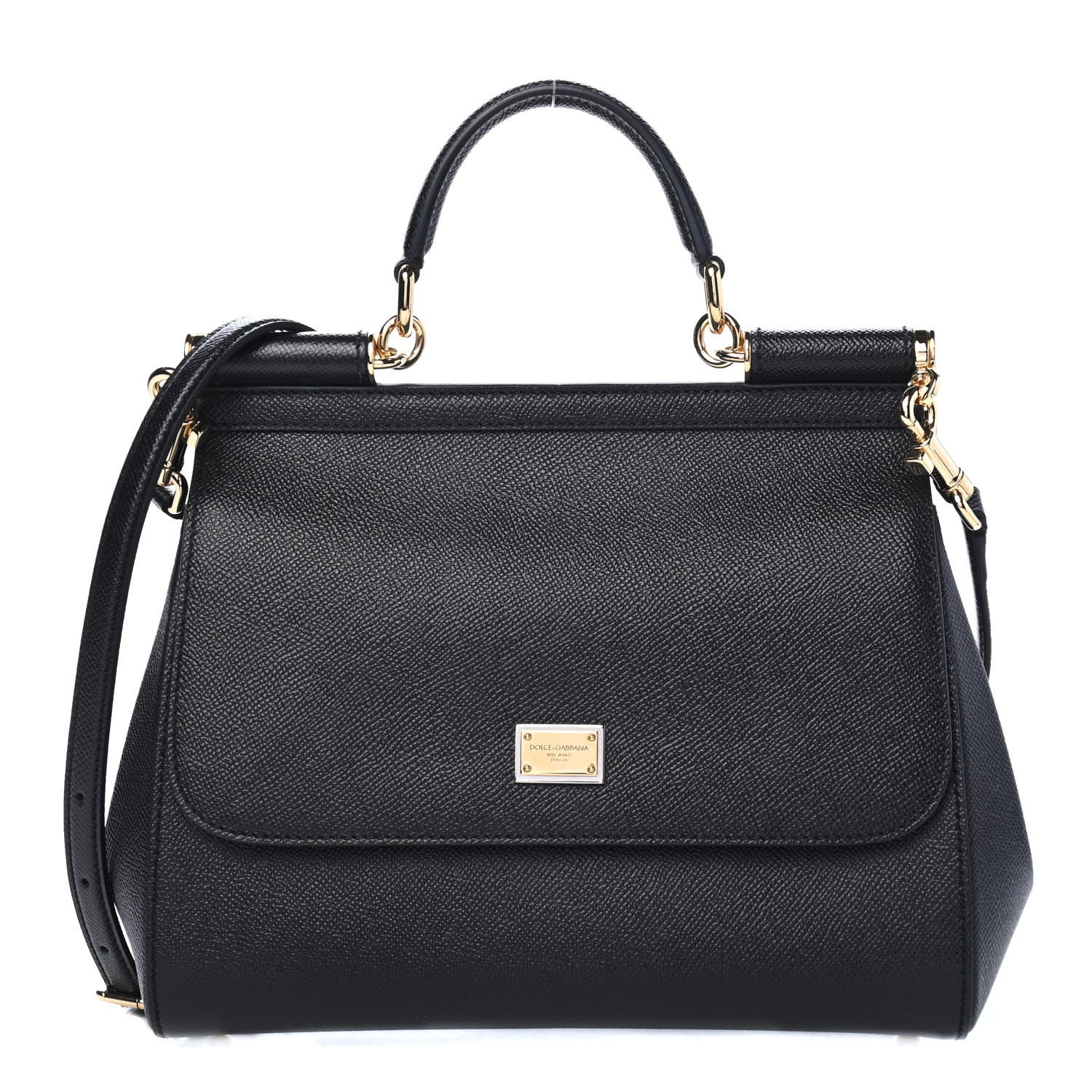 Dolce & Gabbana Dauphine Small Miss Sicily Satchel Black 1 of 4