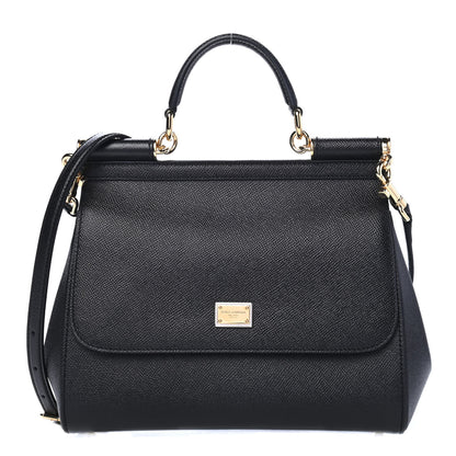 Dolce & Gabbana Dauphine Small Miss Sicily Satchel Black 1 of 4