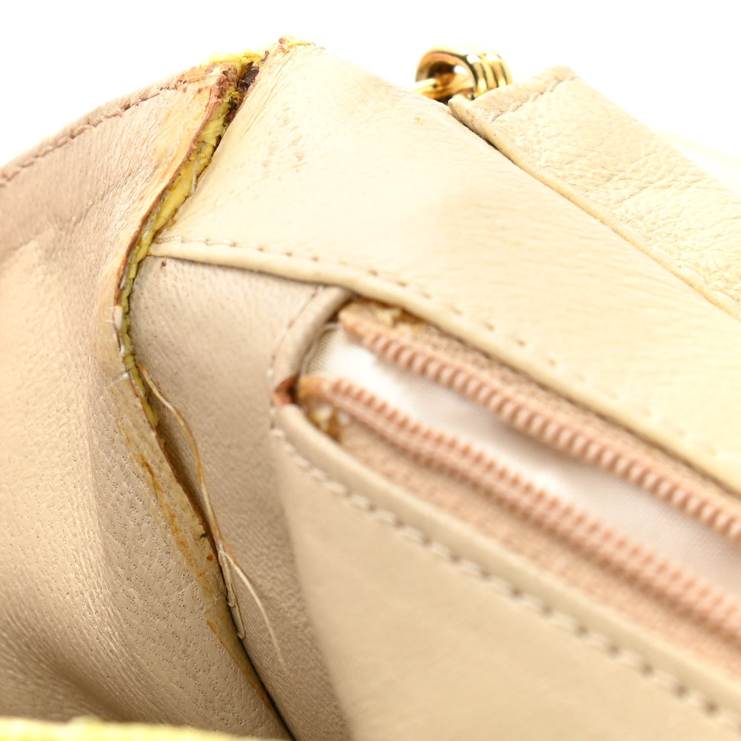Chanel Straw Woven Quilted Flap Yellow 19 of 21