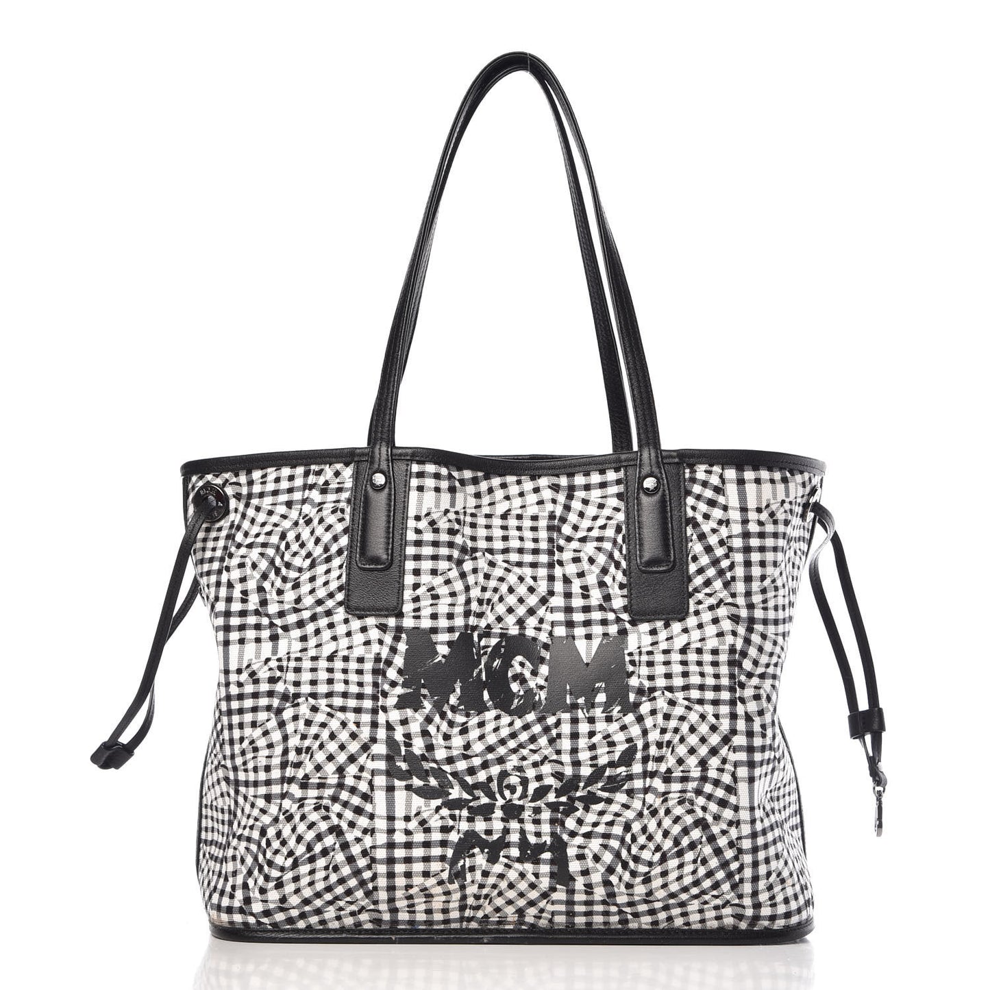 Visetos Medium Liz Reversible Shopper Tote Black