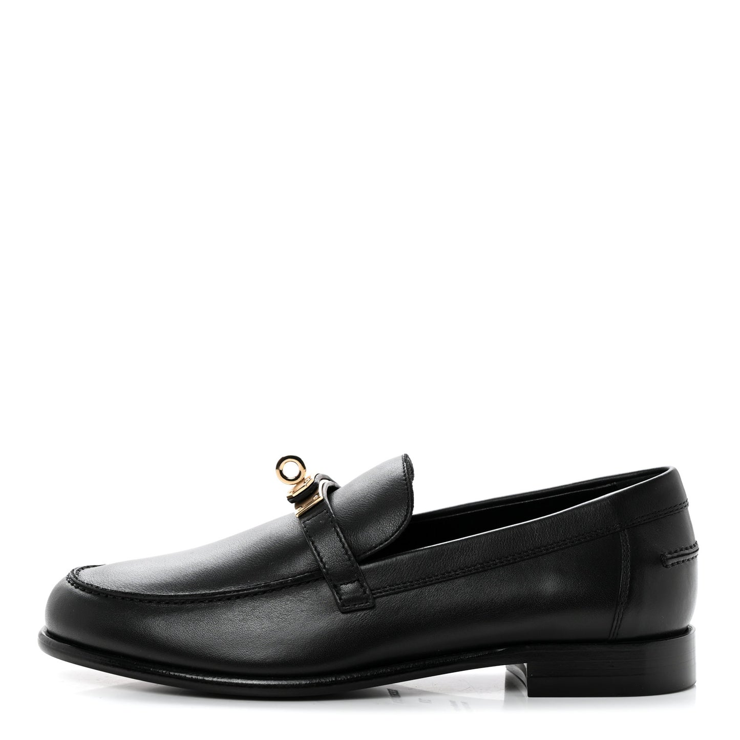 Calfskin Womens Destin Loafers 37 Black