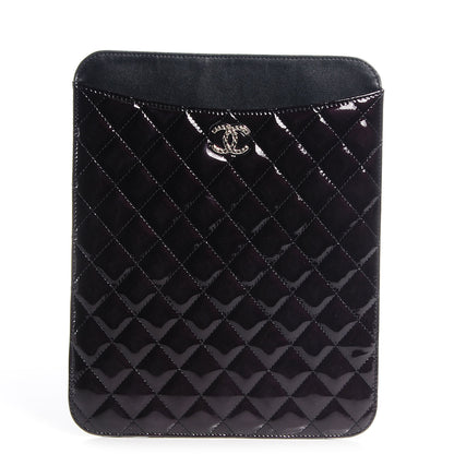 Chanel Patent Brilliant iPad Case Black 1 of 7