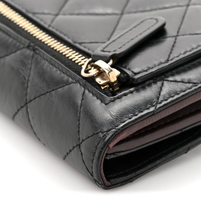 Chanel Aged Calfskin Quilted Reissue Compact Wallet Black 10 of 12