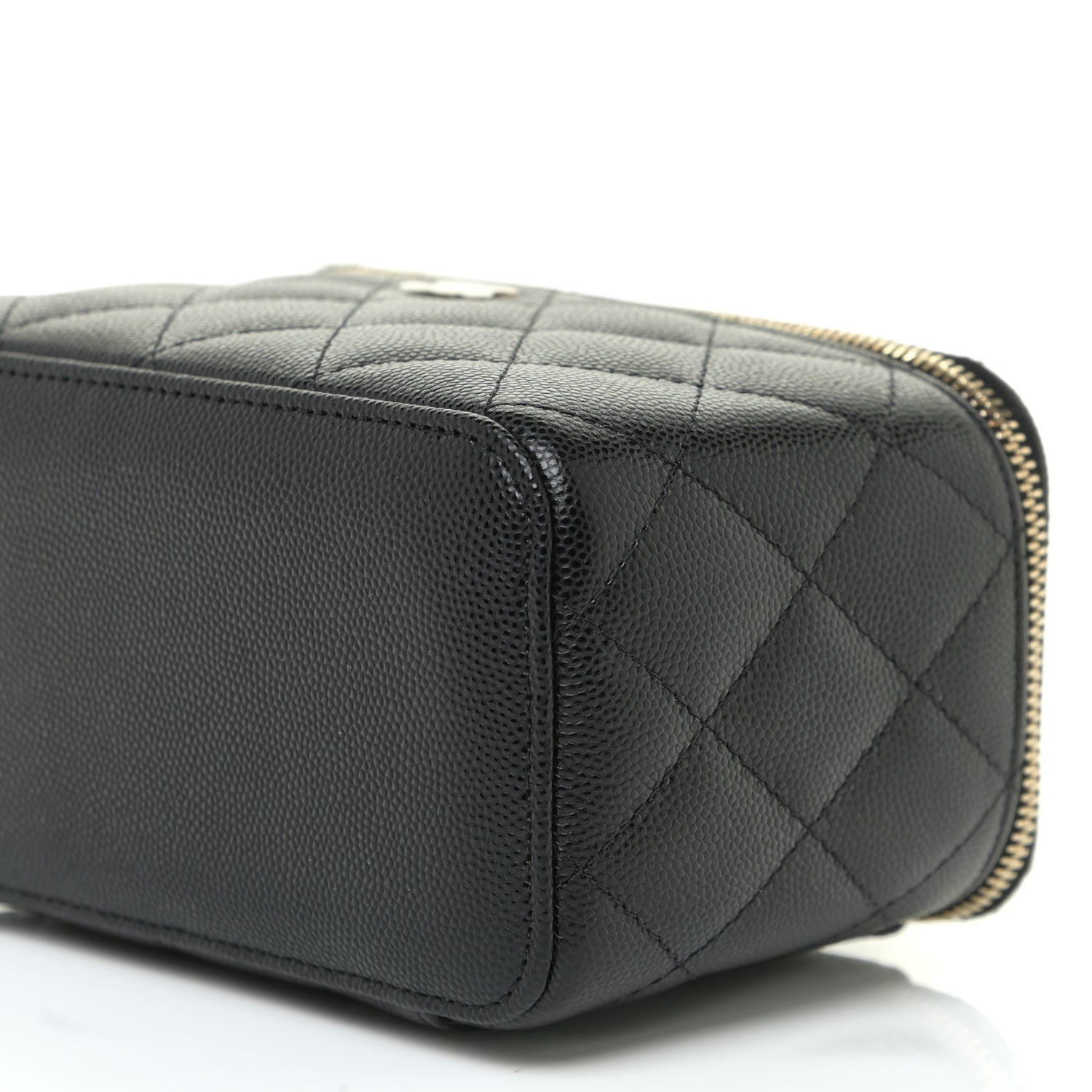 Chanel Caviar Quilted Small Vanity Case With Chain Black 9 of 11