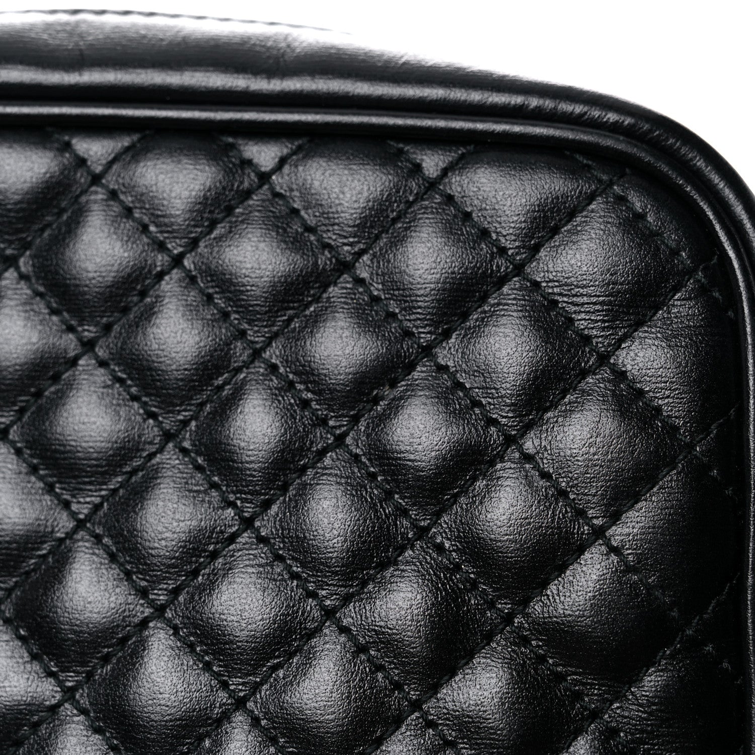 Gucci Calfskin Trapuntata Web Mini GG Shoulder Bag Black 16 of 16