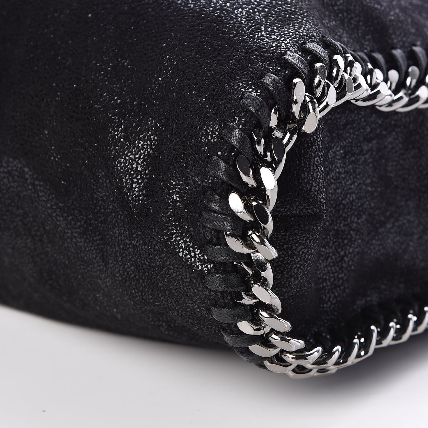 Shaggy Deer Falabella Fold Over Tote Black