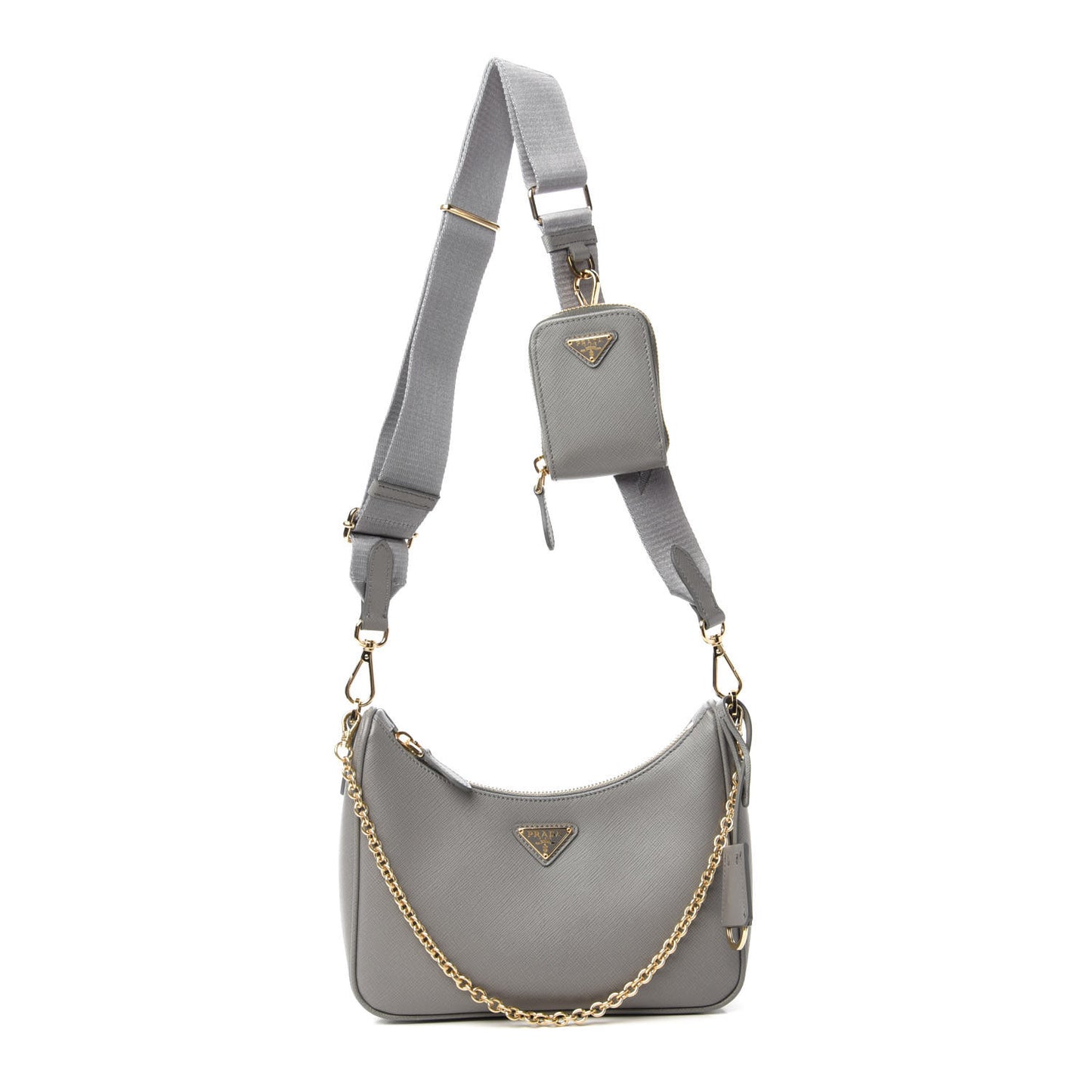 Saffiano Re-Edition 2005 Shoulder Bag Marmo