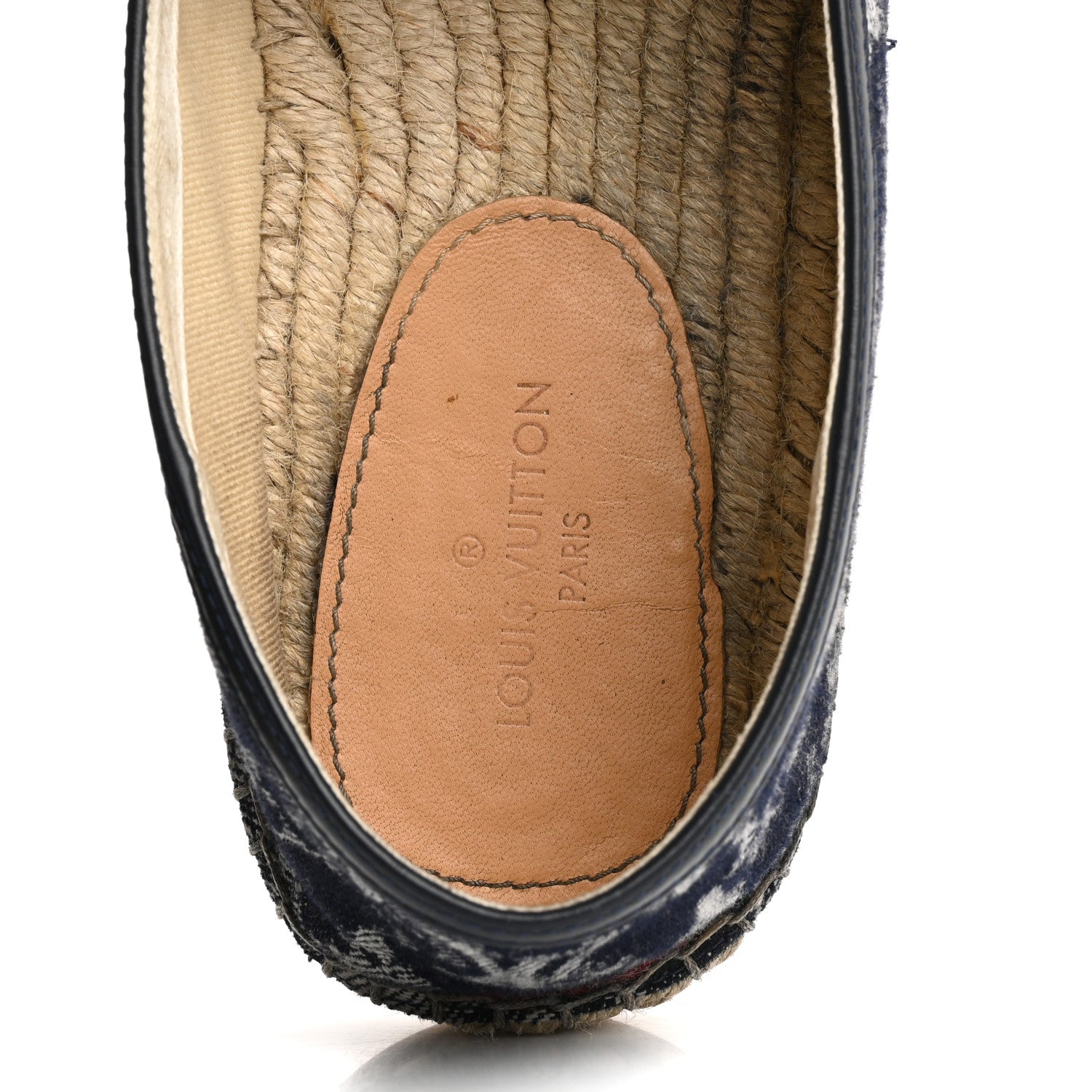 Louis Vuitton Monogram Denim Espadrille Flats 8.5 Blue 7 of 15