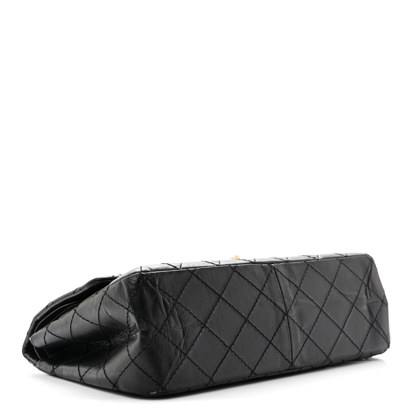 Aged Calfskin Quilted 2.55 Reissue 226 Flap Black