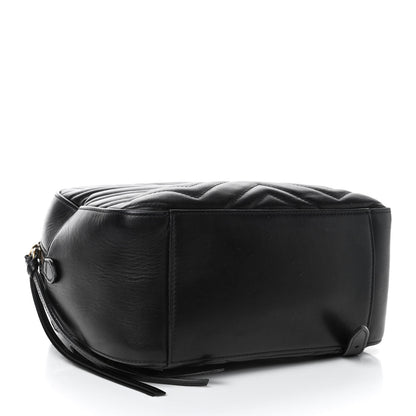 Gucci Calfskin Matelasse GG Marmont Dome Backpack Black 3 of 4