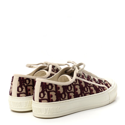 Christian Dior Canvas Oblique Walk'N'Dior Low Top Sneakers 37 Deep Amaranth 4 of 9