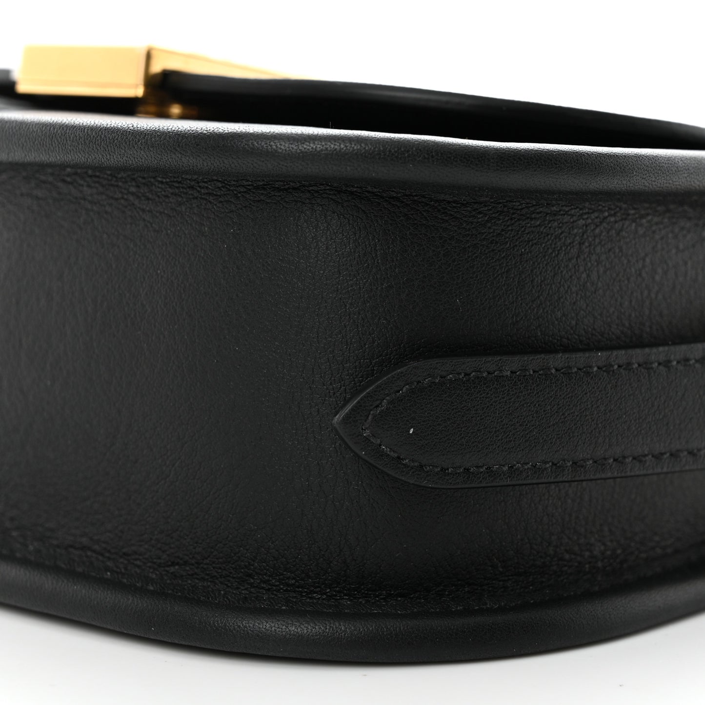 Silky Calfskin Mini Sadie Satchel Black