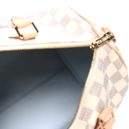 Louis Vuitton Damier Azur Braided Speedy Soft 30 Bleu Olympe 4 of 8