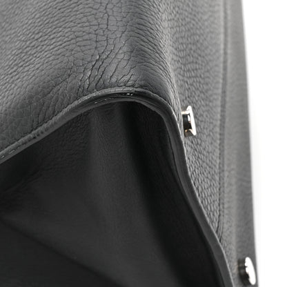 Christian Dior Grained Calfskin Large Diorever Flap Black 13 of 18