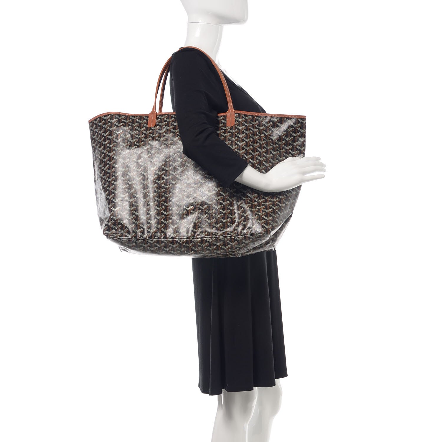 Goyard Goyardine Saint Louis GM Black Gold 2 of 11