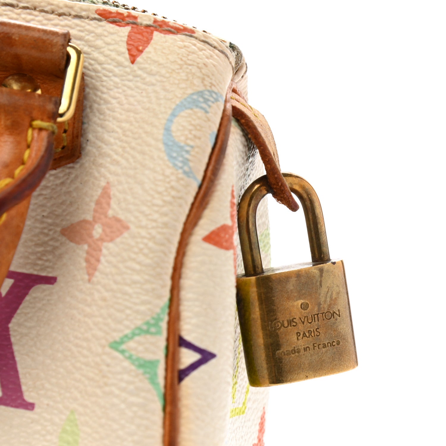 Louis Vuitton Monogram Multicolor Mini Sac HL Speedy White 6 of 14