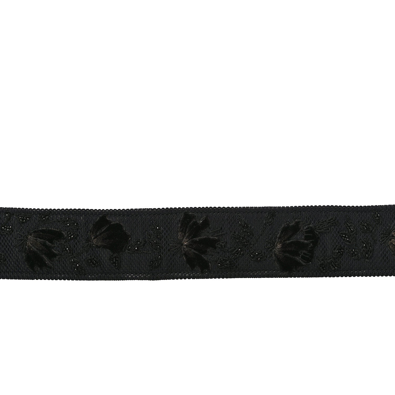 Christian Dior Lambskin Canvas Embroidered Shoulder Strap Black 4 of 6