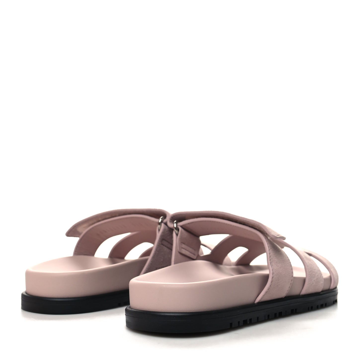 Suede Goatskin Womens Chypre Sandals 35.5 Rose Porcelaine