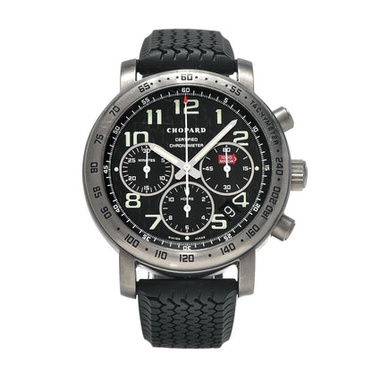 Chopard Titanium Rubber 39mm Mille Miglia Chronograph Automatic Watch Black 1 of 7