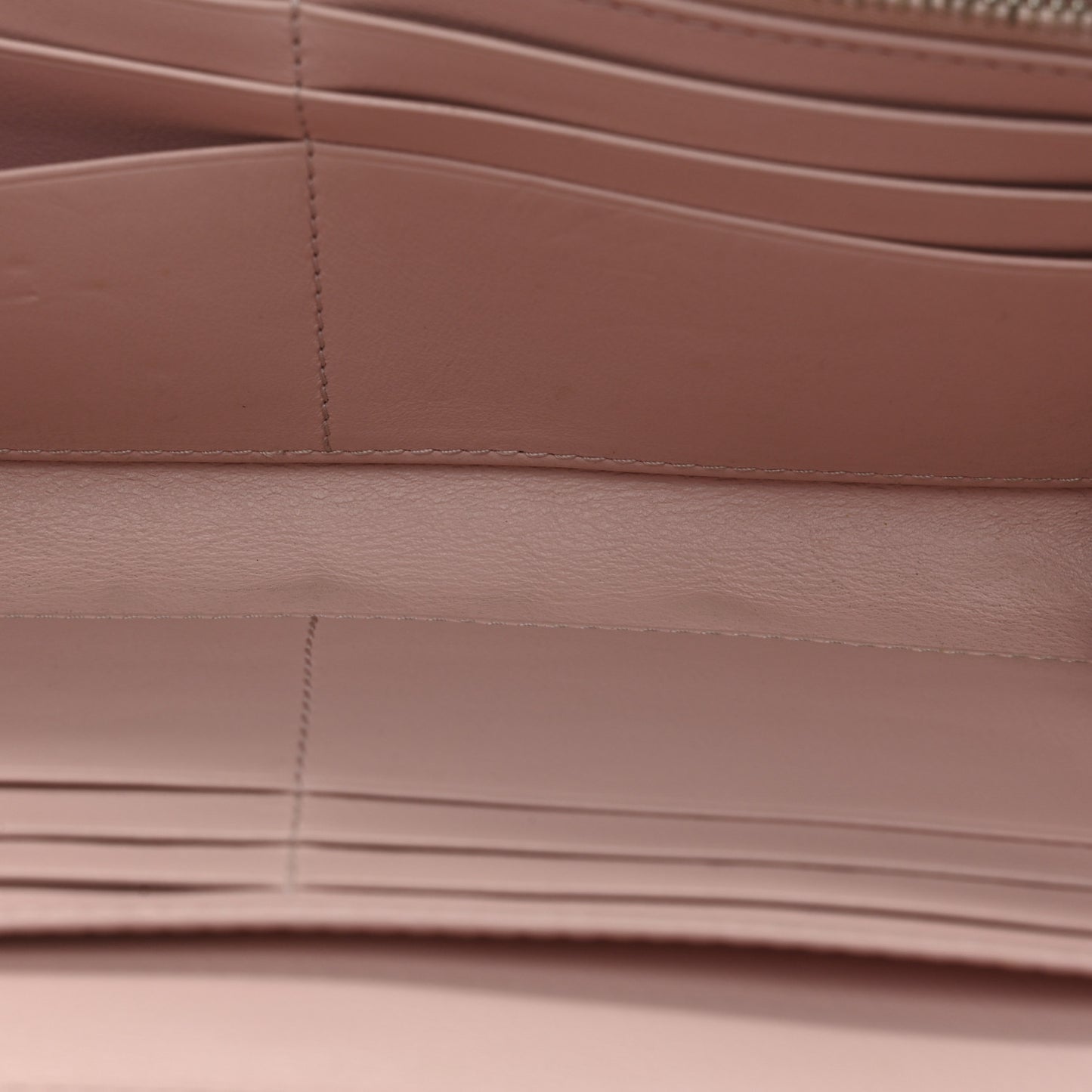 Patent Cannage Lady Dior Rendezvous Wallet On Chain Light Pink