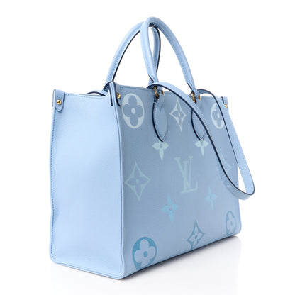 Louis Vuitton Empreinte Monogram Giant By The Pool Onthego MM Summer Blue 3 of 11