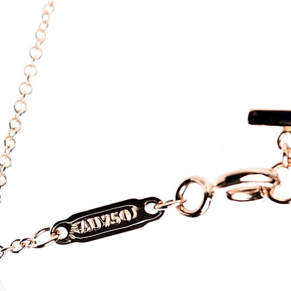 Tiffany 18K Rose Gold T Smile Pendant Necklace 4 of 6