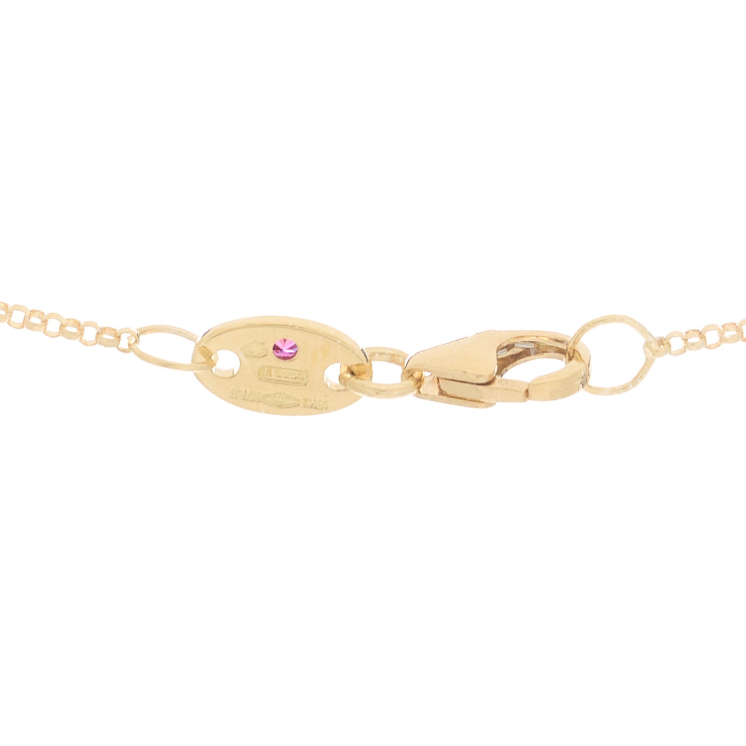 Roberto Coin 18K Yellow Gold Diamond Petite Venetian Princess Flower Pendant Necklace 5 of 6