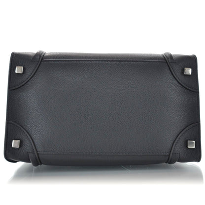 Celine Pebbled Leather Mini Luggage Black 6 of 10