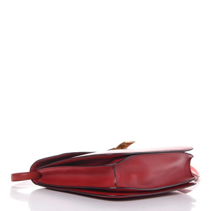 Celine Smooth Calfskin Large Classic Box Flap Bag Red 4 of 16