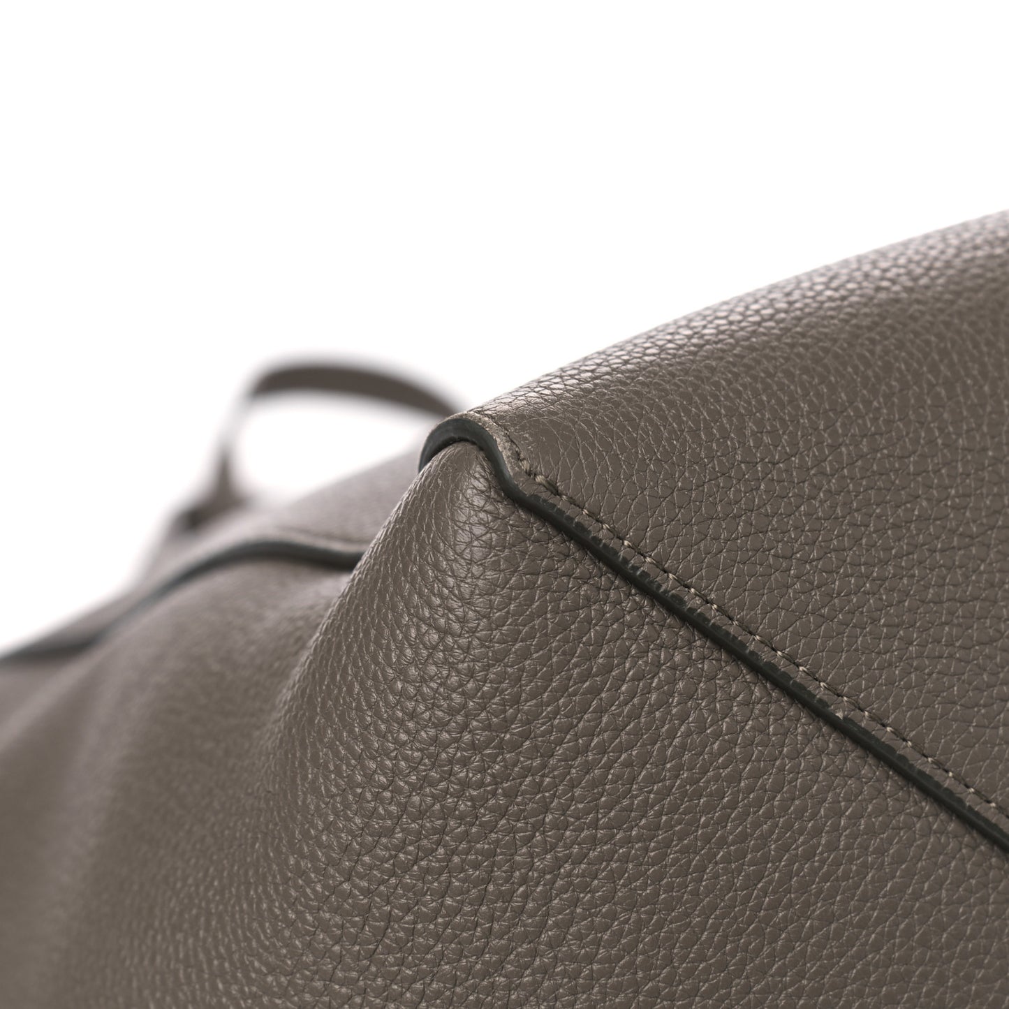Soft Grained Calfskin Small Belt Cabas Phantom Taupe