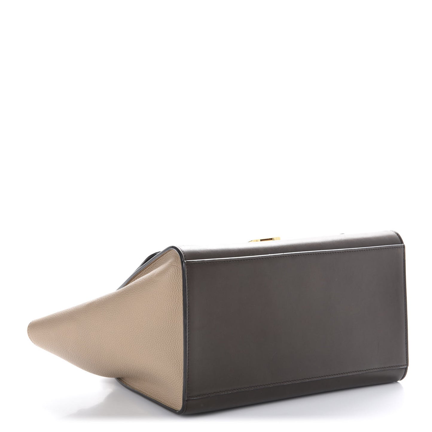 Sleek Calfskin Tri-color Small Trapeze Wine