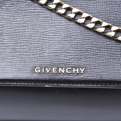 Givenchy Textured Calfskin Mini Pandora Box Chain Crossbody Bag Black 10 of 17