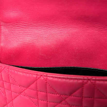 Christian Dior Lambskin Cannage Miss Dior Promenade Pouch Fuchsia 19 of 21