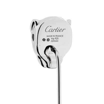Cartier Sterling Silver Lacquer Panthere de Cartier Tie Pin 4 of 5