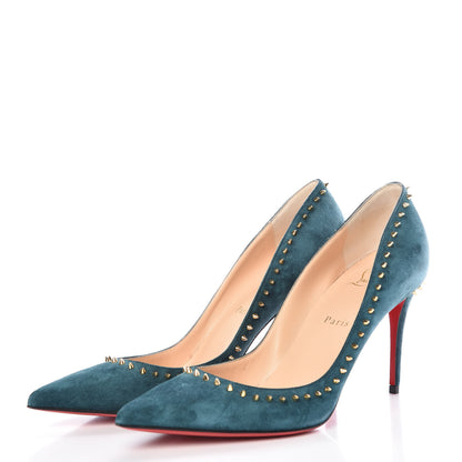 Christian Louboutin Suede Studded Anjalina 85 Pumps 39.5 Everest 3 of 7
