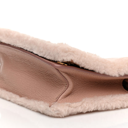 Miu Miu Shearling Goatskin Shoulder Bag 9 of 10