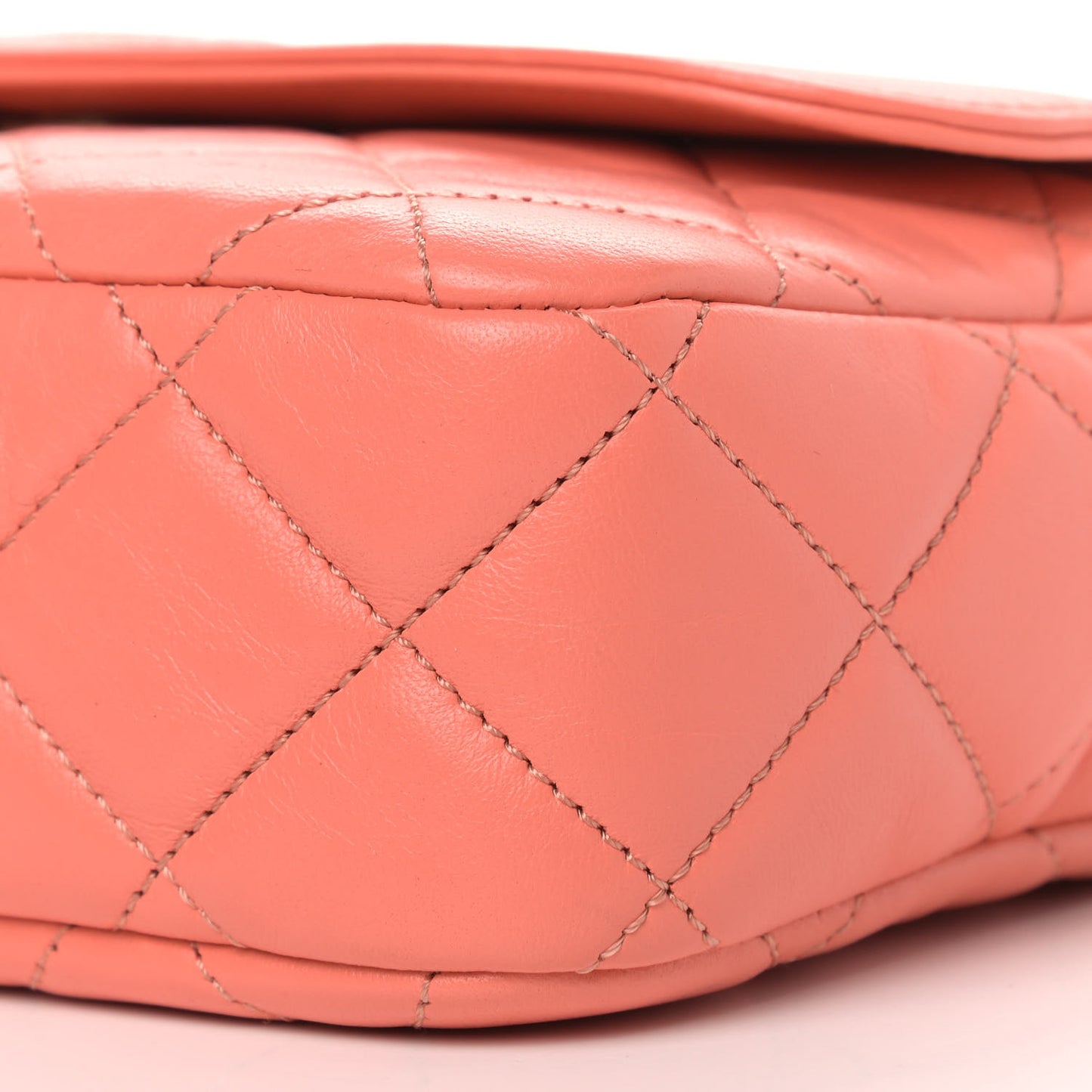 Lambskin Quilted Chain & Tassel Small Camera Case Pink