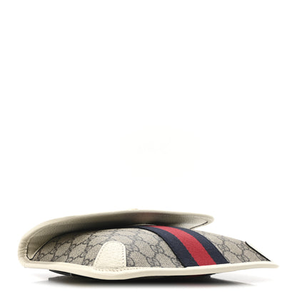 Gucci GG Supreme Monogram Web Small Ophidia Belt Bag 100 40 Beige Ebony White 4 of 10