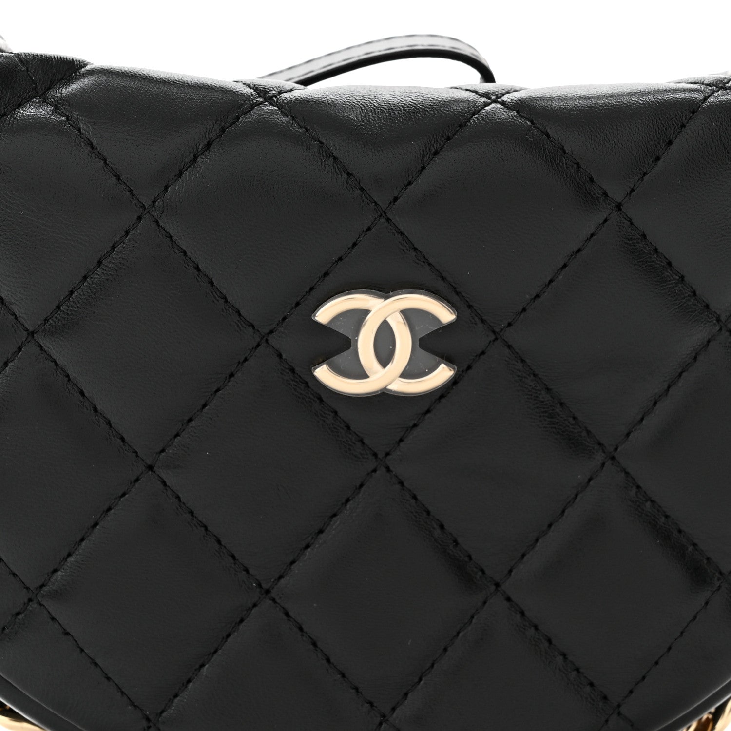 Chanel Quilted Chain Around Pouch Black 7 of 10