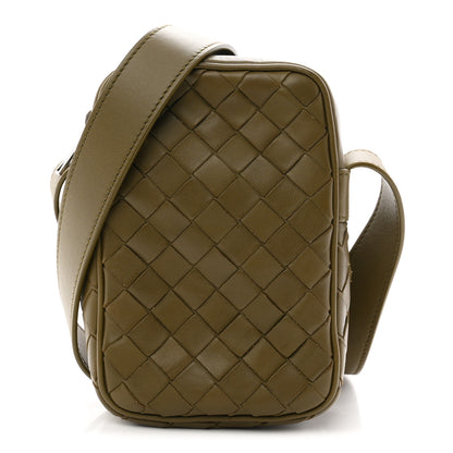 Bottega Veneta Calfskin Intrecciato Mini Cassette Phone Holder Crossbody Khaki 1 of 10