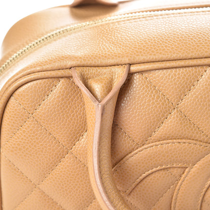 Chanel Caviar Quilted Small Bowler Beige 16 of 16