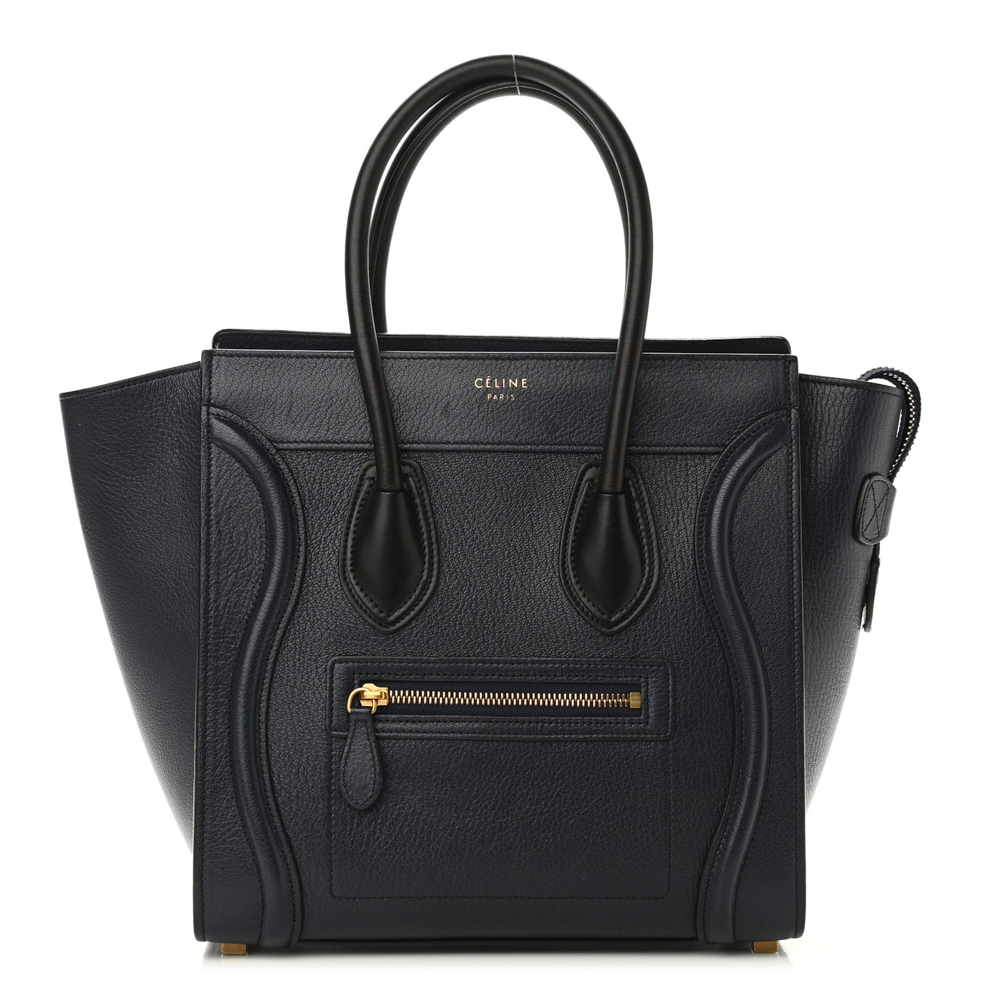 Goatskin Micro Luggage Navy Blue
