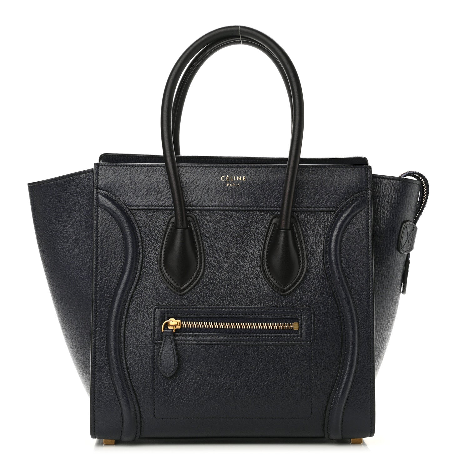 Celine Goatskin Micro Luggage Navy Blue 1 of 10