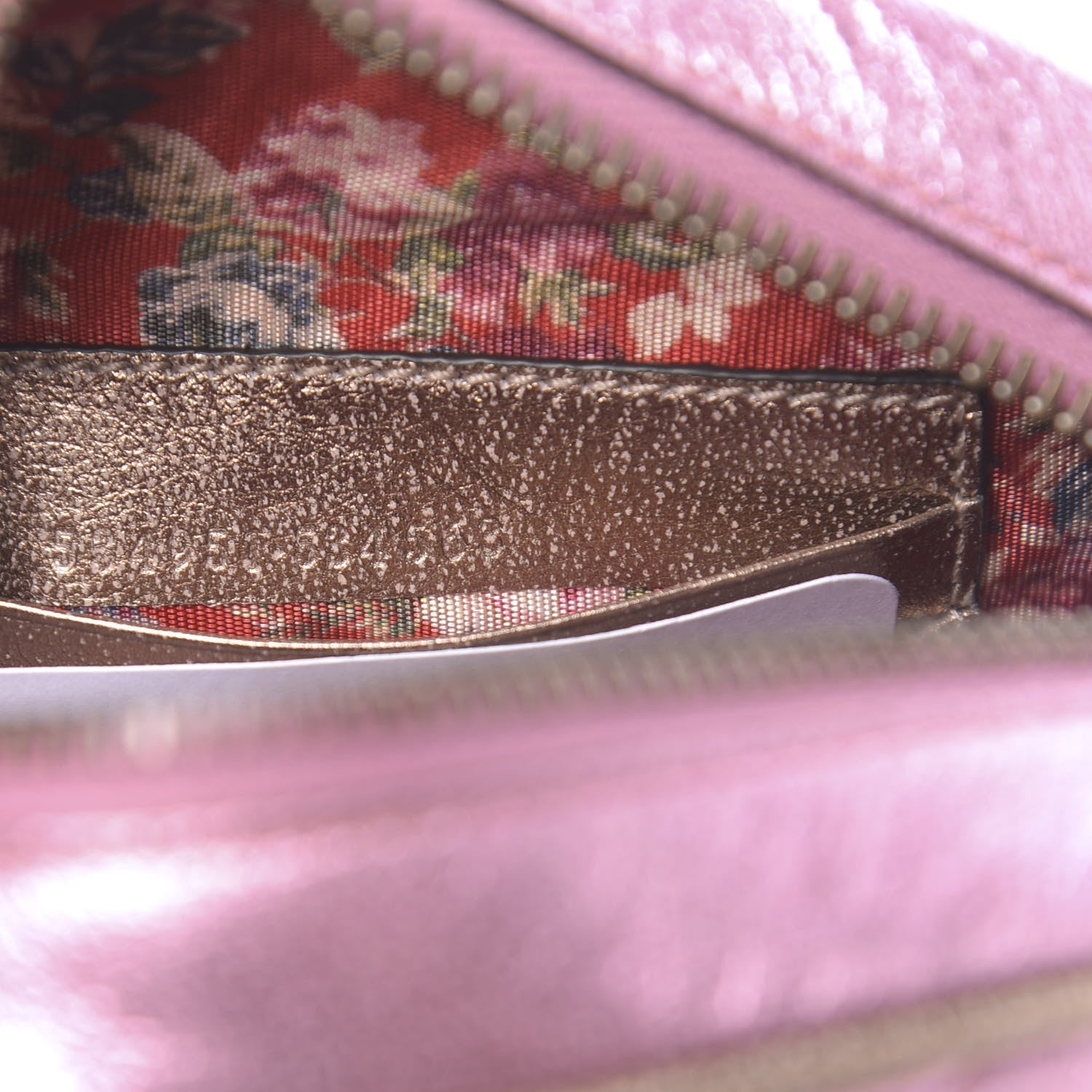 Gucci Laminated Nappa Trapuntata Mini Zumi Dome Shoulder Bag Rosa Lago Rame 7 of 11