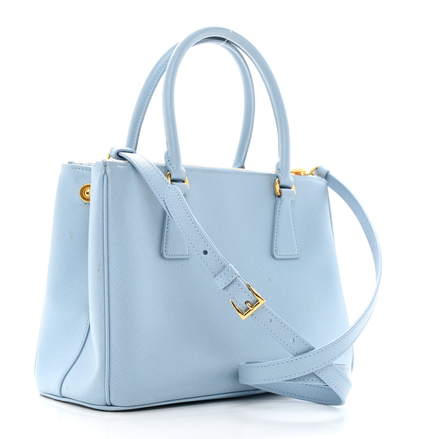 Prada Saffiano Small Galleria Double Zip Tote Astrale 2 of 13