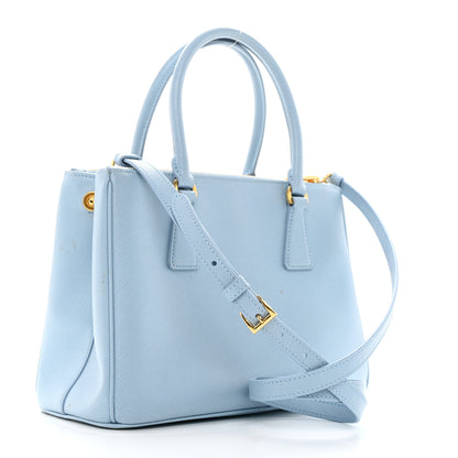 Prada Saffiano Small Galleria Double Zip Tote Astrale 2 of 13