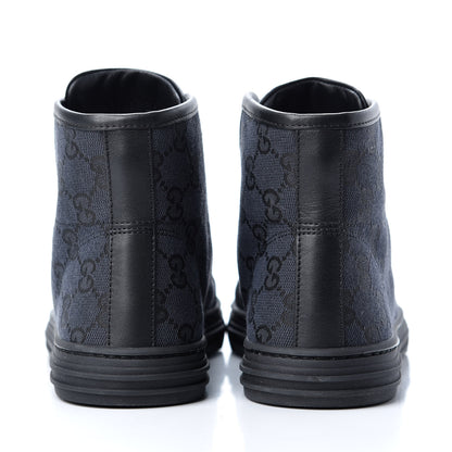 Gucci Monogram High Top Sneakers 36 Black 7 of 11