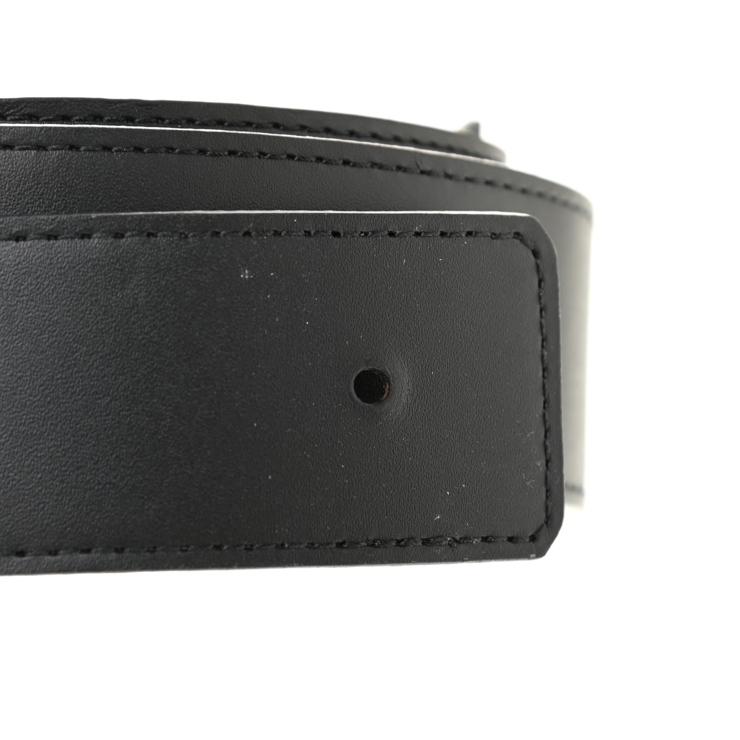 Calfskin Monogram 30mm LV Initiales Reversible Belt 95 38 Black